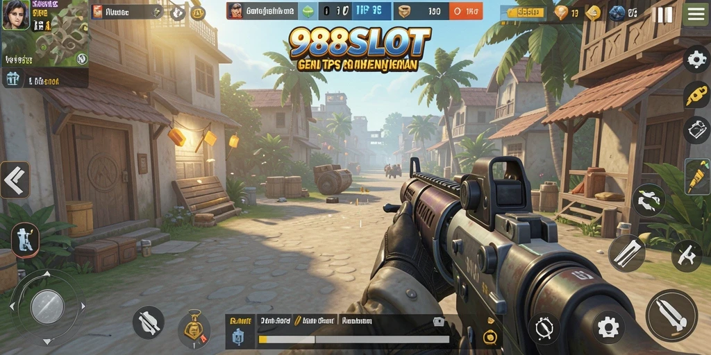 Tampilan menarik gameplay 988SLOT dengan beragam tema slot.