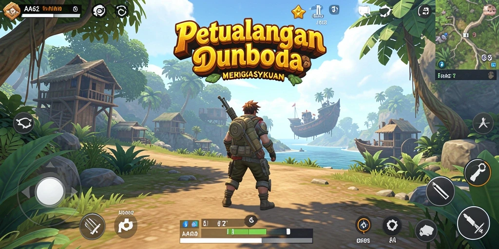 Gameplay AA62 menampilkan dunia terbuka yang menakjubkan dan penuh petualangan.