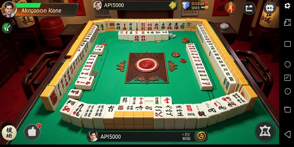 Tampilan gameplay Mahjong yang menarik dan penuh warna.