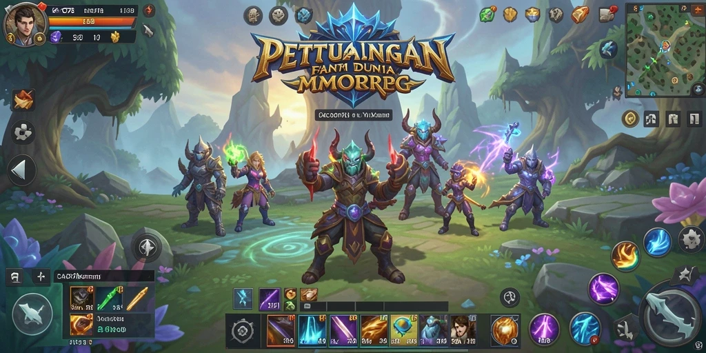 Gameplay CACOR78 menampilkan pertarungan seru di dunia MMORPG.