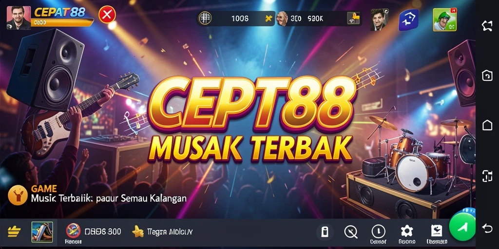 Screenshot gameplay <strong>CEPAT88</strong> menampilkan keseruan bermain musik.