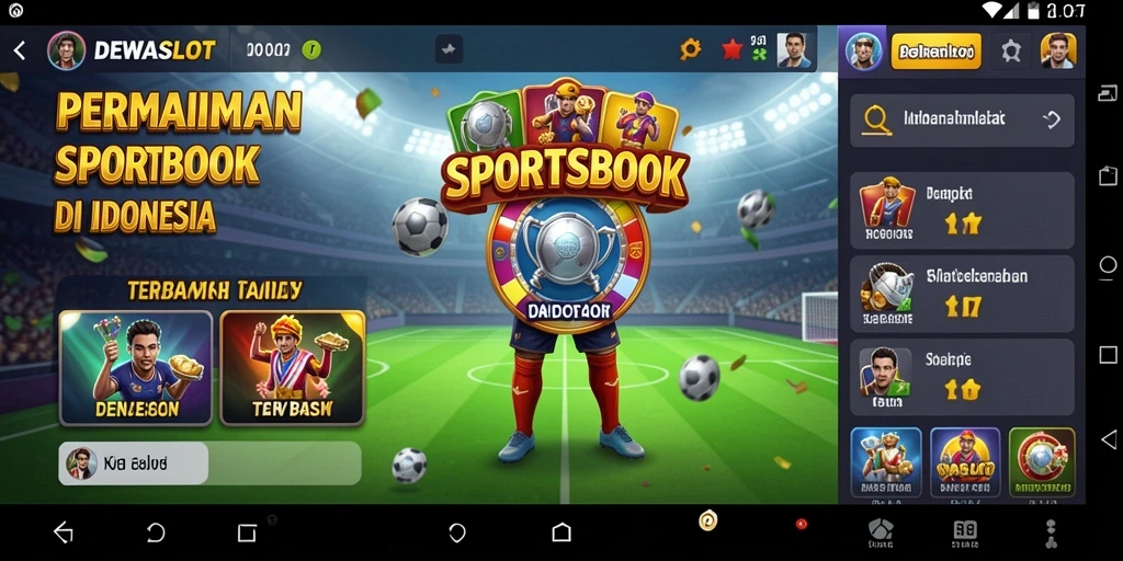 Screenshot utama DEWASLOT menunjukkan gameplay taruhan olahraga yang menarik.