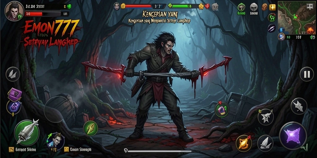 Gameplay EMON777 yang menegangkan dan menakutkan.