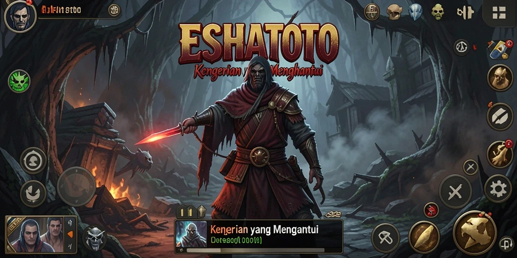Tampilan menakutkan dari gameplay ESHATOTO yang penuh dengan misteri.