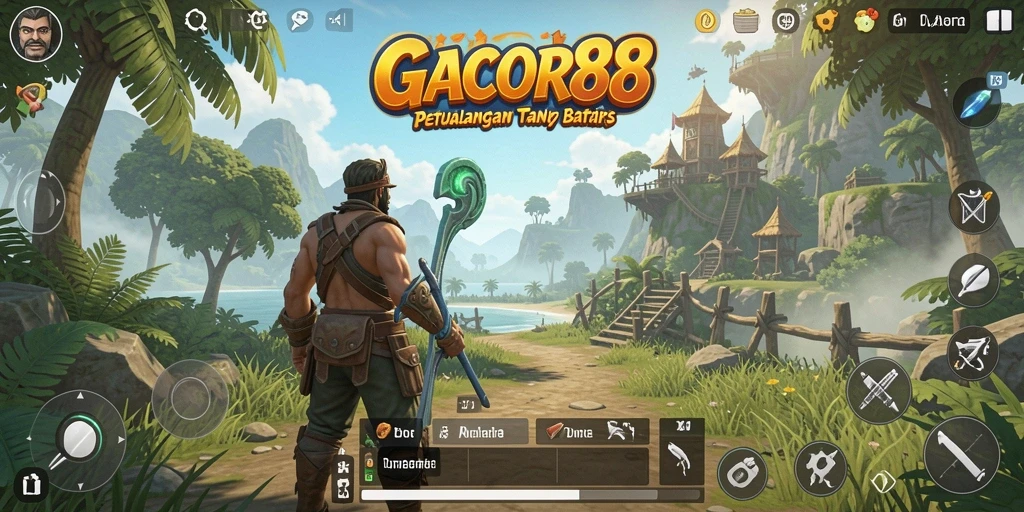 Tampilan menarik dari gameplay GACOR88 yang menampilkan dunia terbuka