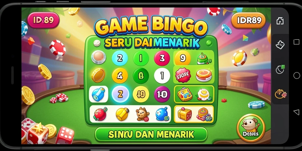 Tampilan gameplay seru dari aplikasi Bingo IDR89.