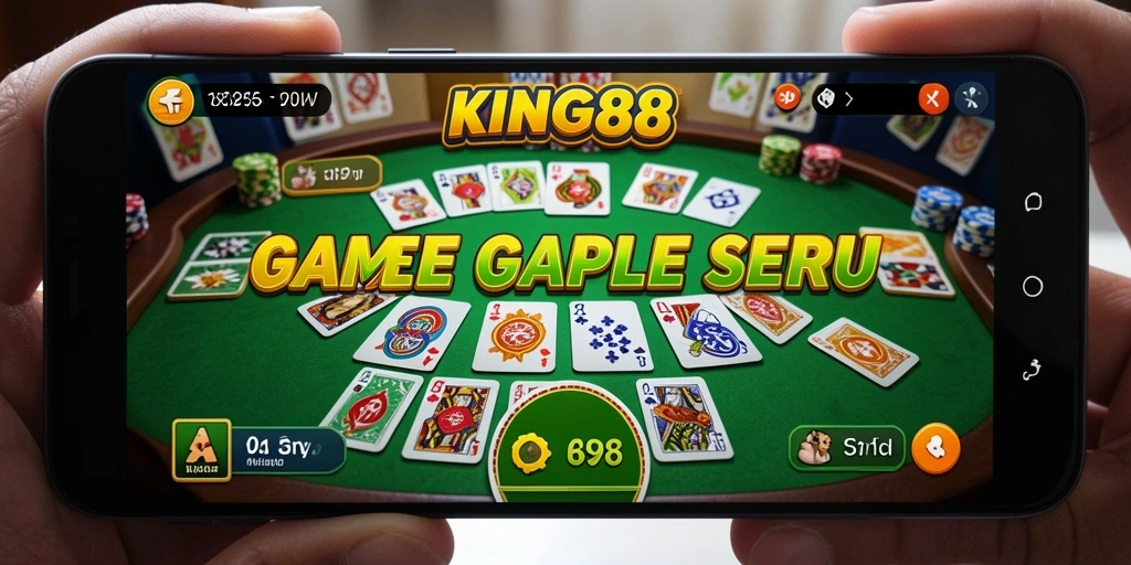Tangkapan layar KING88 menunjukkan aksi seru permainan Gaple.