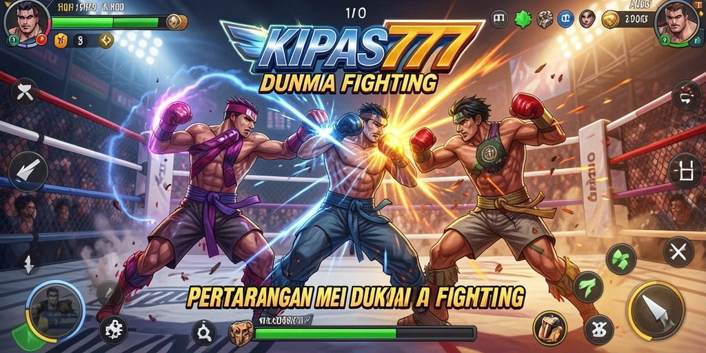 Screenshot gameplay KIPAS777 menampilkan pertarungan seru dan karakter yang beragam.