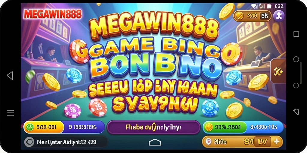 Gameplay seru MEGAWIN888 dengan berbagai tema Bingo.