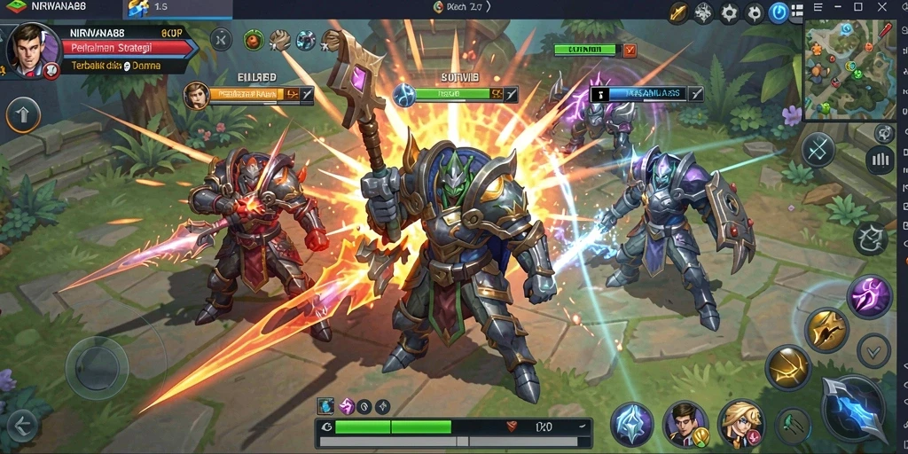 Tampilan gameplay epik di dunia SLG NIRWANA88.