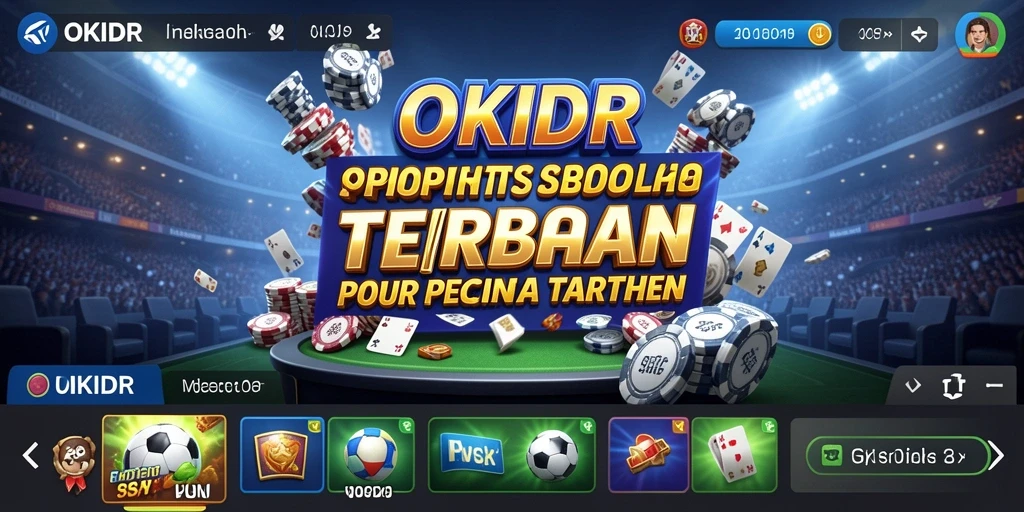 Tampilan gameplay langsung dari aplikasi Sportsbook OKIDR.
