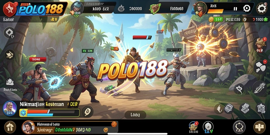 Tampilan gameplay POLO188 yang penuh warna dan menarik.