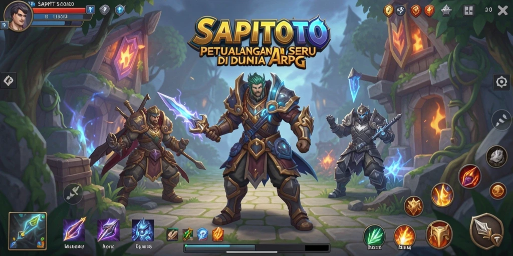 Gameplay seru di SAPITOTO dengan aksi pertarungan yang mendebarkan.