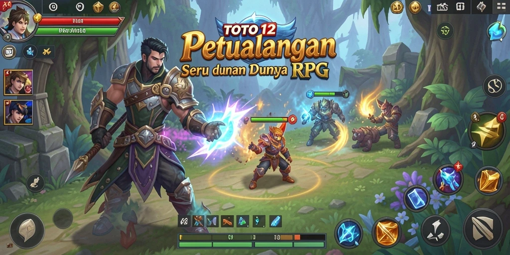 Gameplay RPG epik dalam TOTO12 yang menantang.